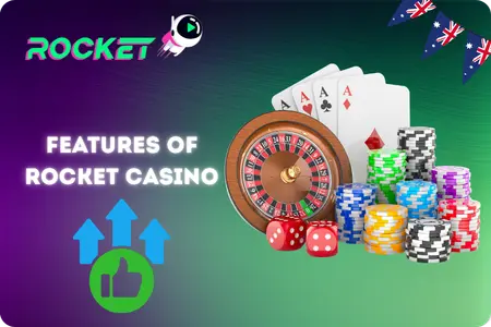 Rocket Casino features Australia